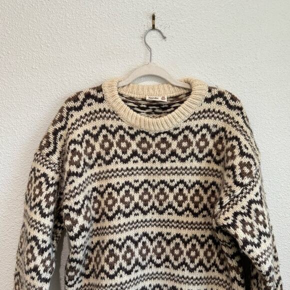 Gaeltarra Fair Isle‎ 100% Wool Pullover Sweater Size Medium 42 Ireland Nordic - Picture 2 of 12